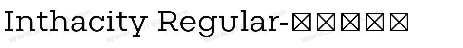 Inthacity Regular字体转换